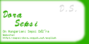 dora sepsi business card